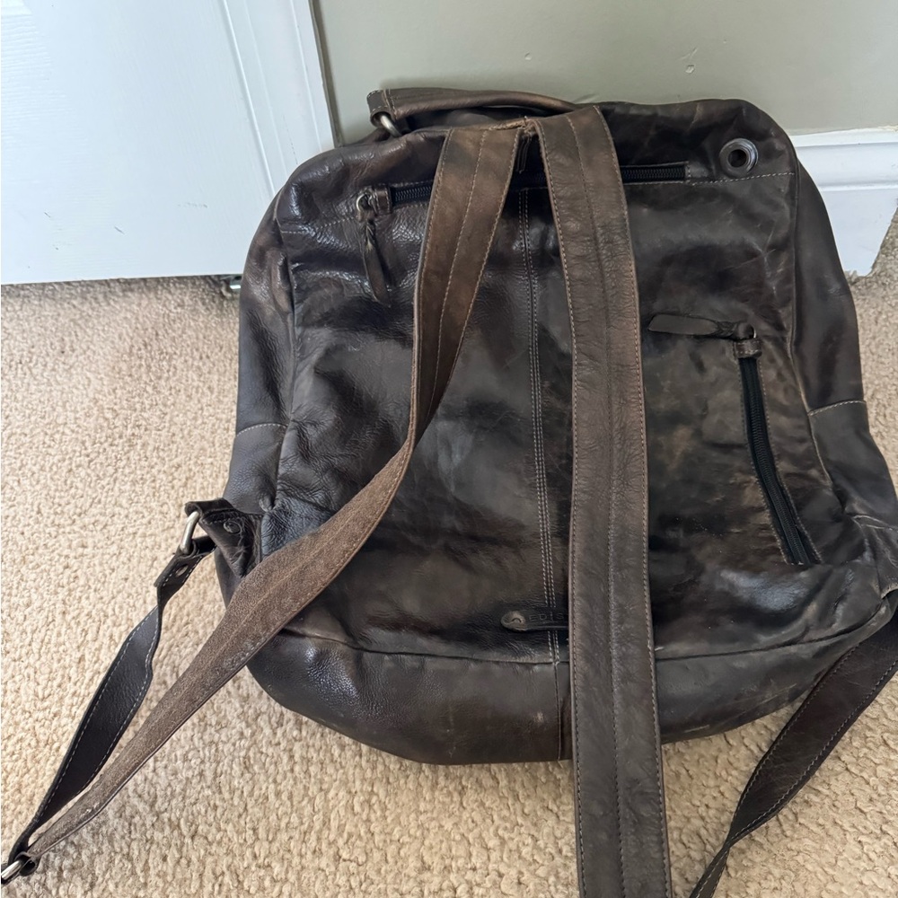 Bed Stu Brown Leather Backpack - image 2